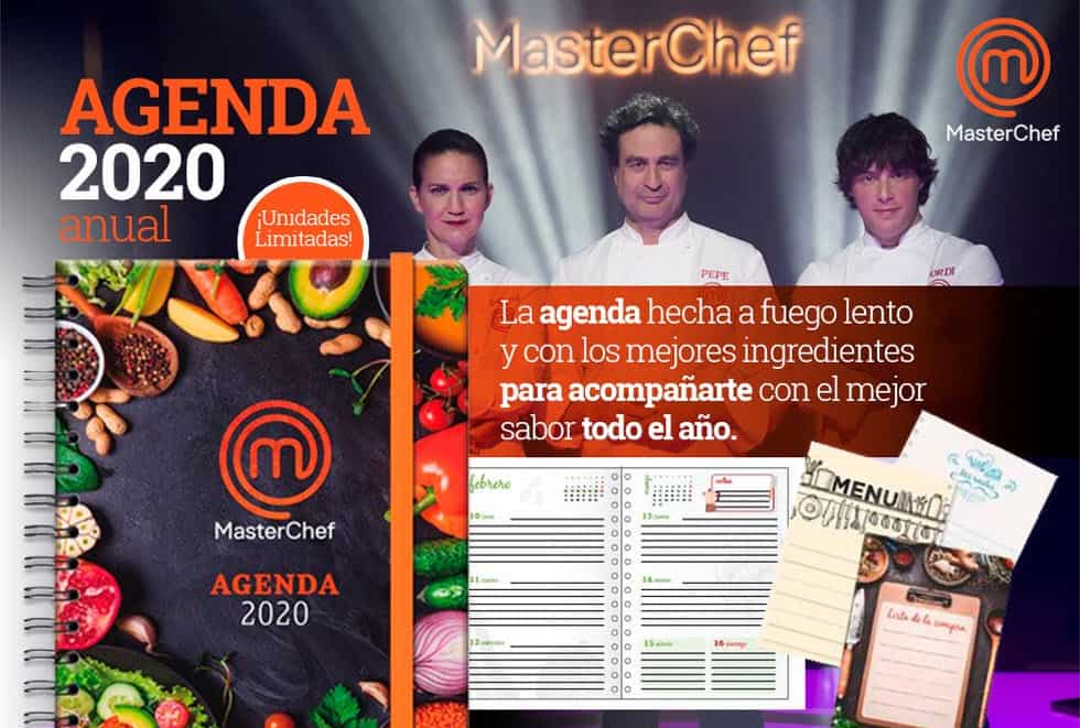 Agenda Masterchef la mejor agenda anual saludable para el 2025