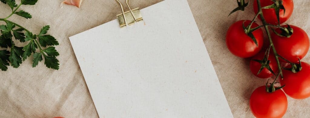 Organiza tus comidas con un planificador menú semanal